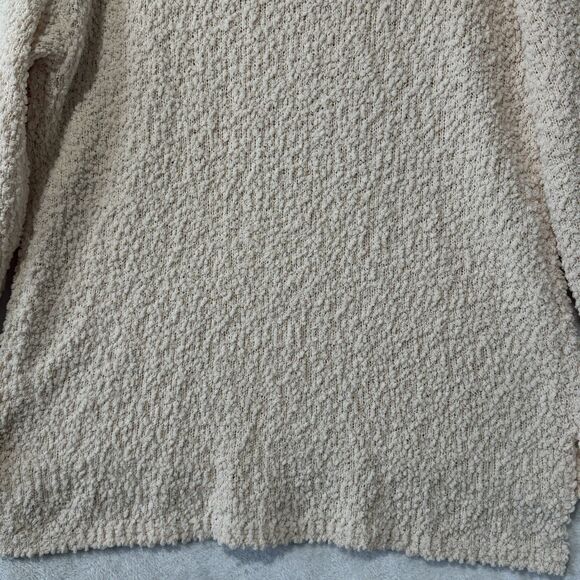 Studio B By Bobeau Pale Pink Textured Popcorn Sweater Women's Large - Picture 8 of 13